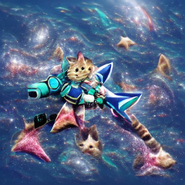 Cosmic Sea Star: Ocean Cat in Space Time