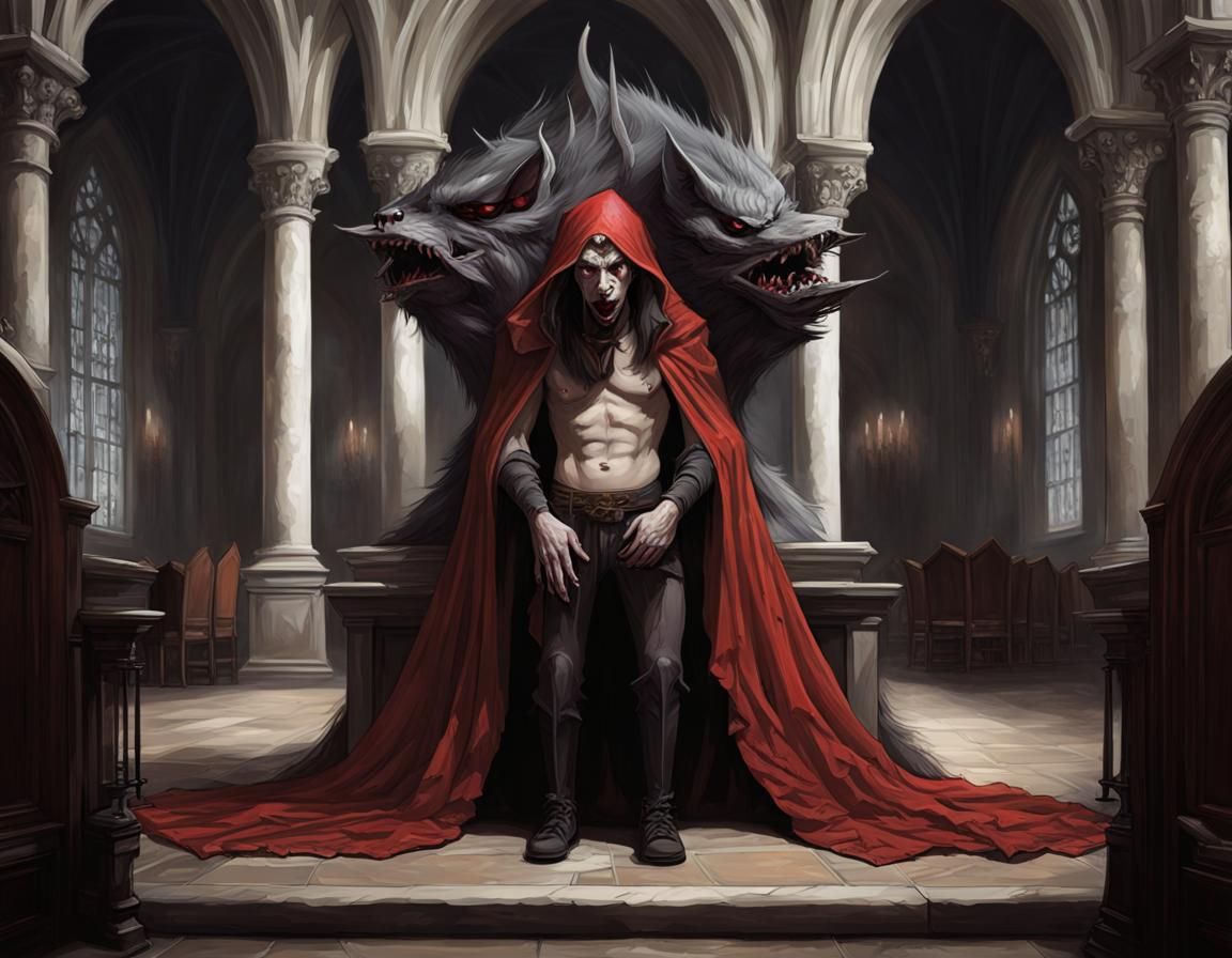 Sinister Vampire Feast in Great Hall