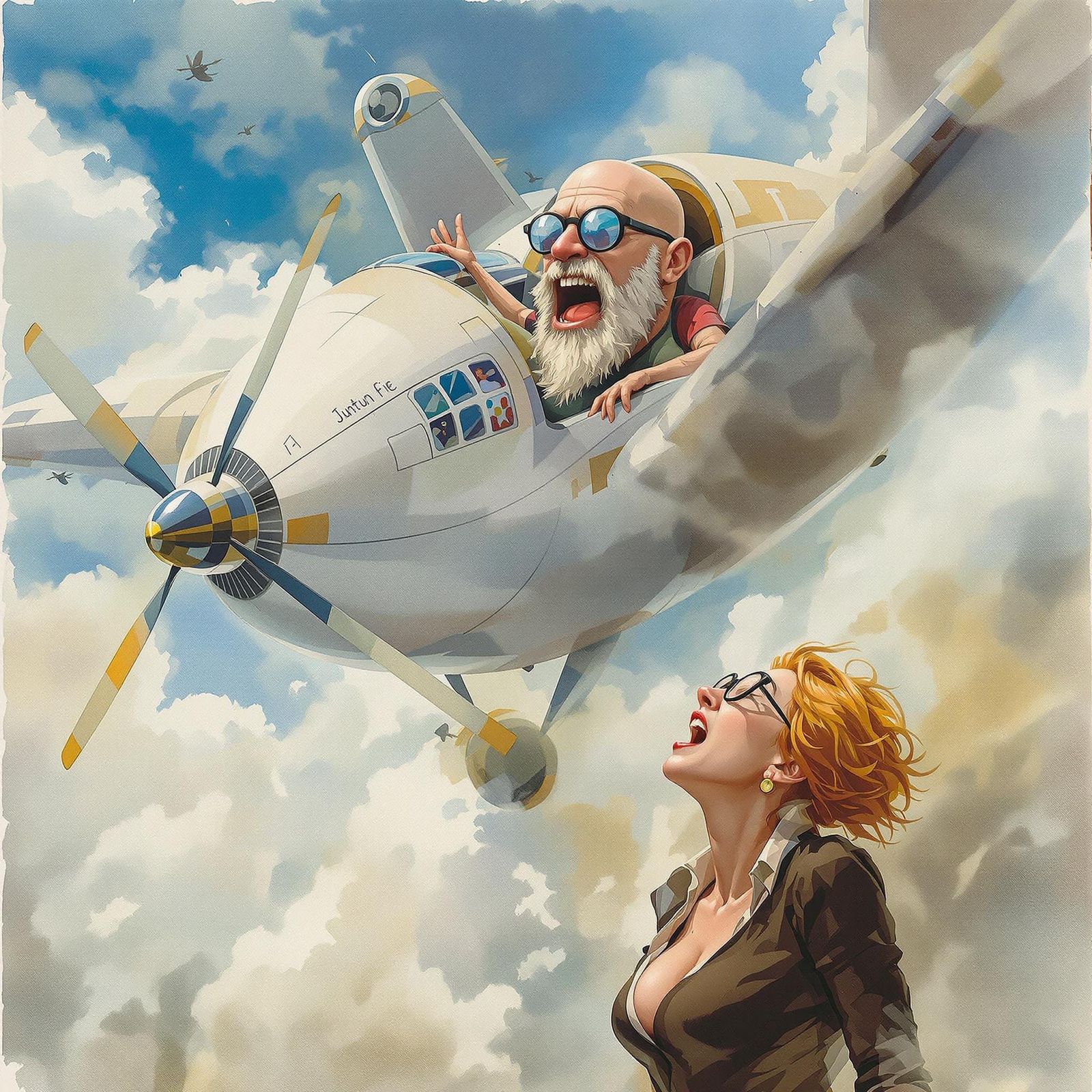 Turbulent Flight in a Whimsical World