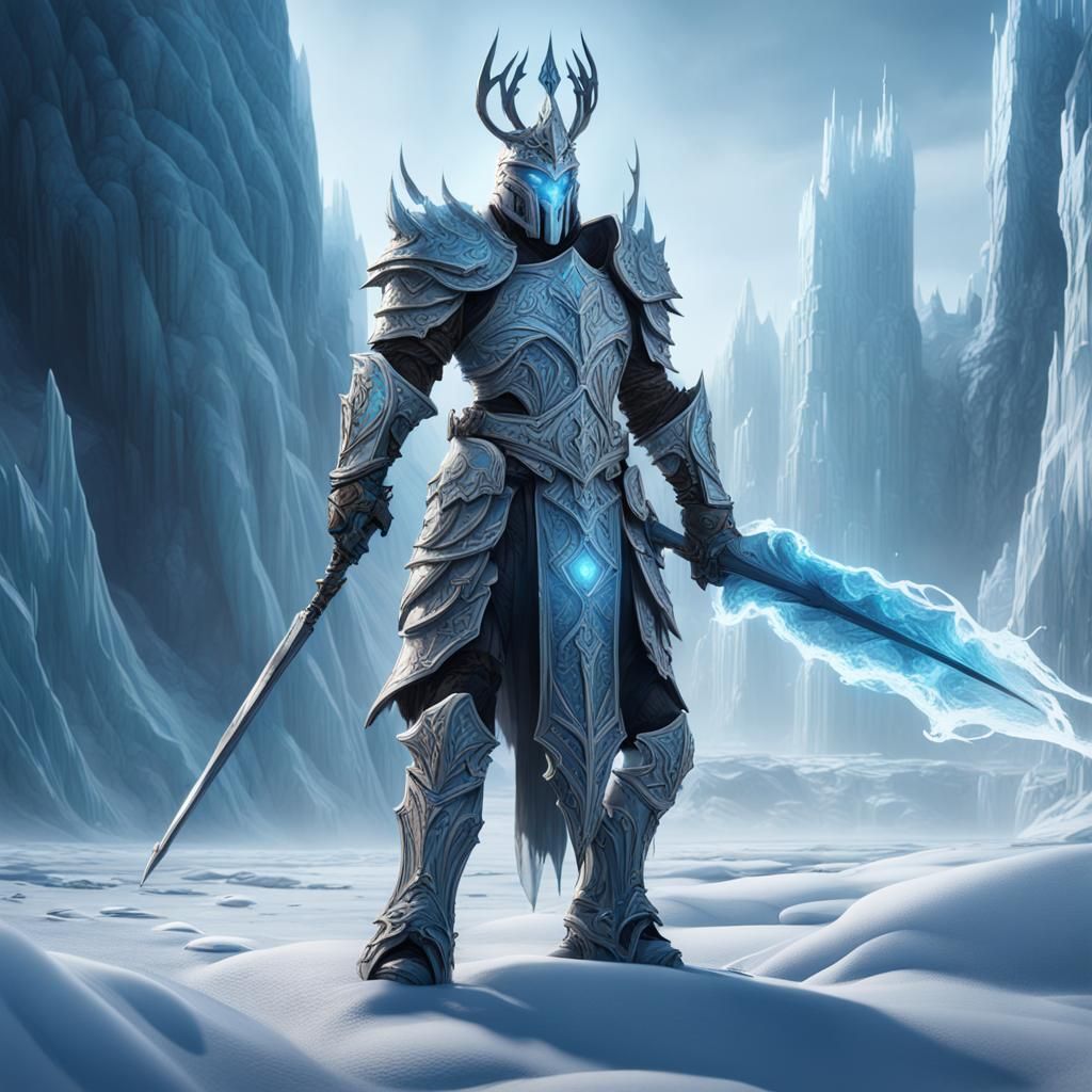 Fantastical Ice Knight Concept Art