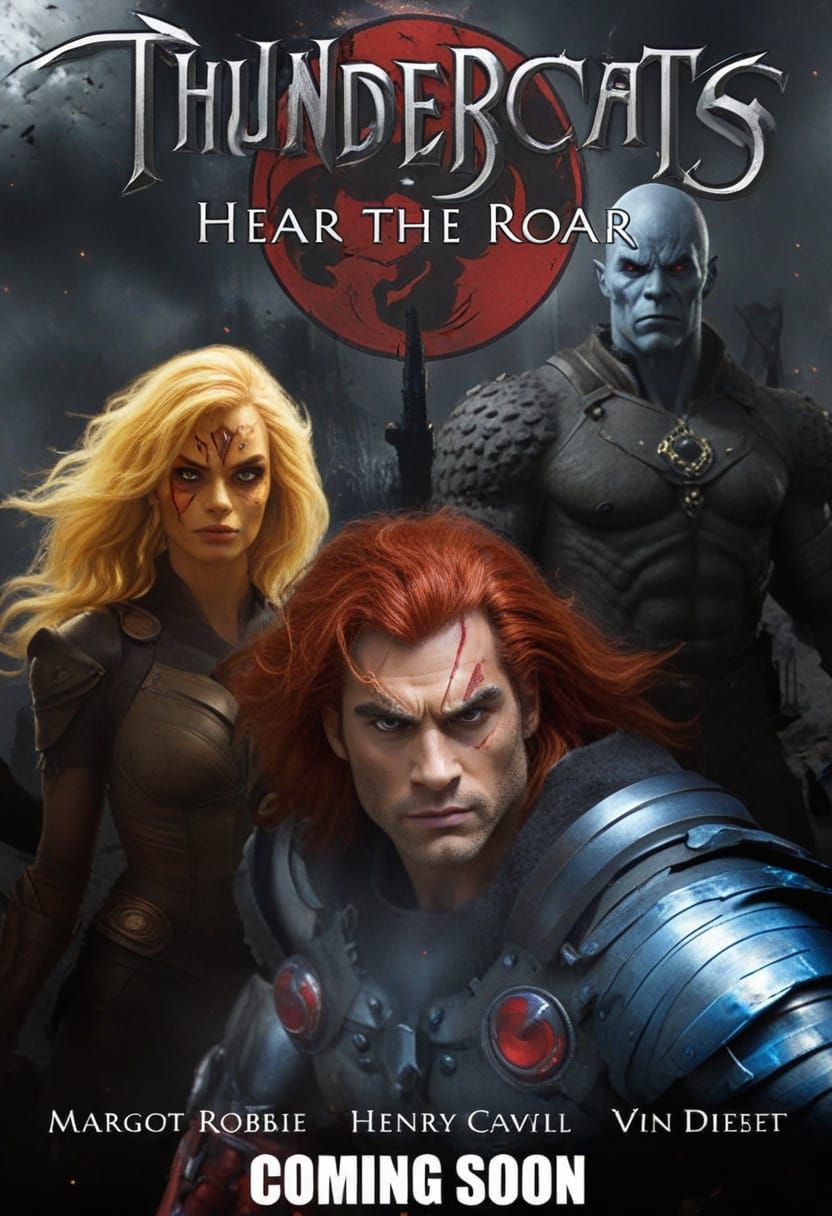 Thundercats Movie Poster Featuring Famous Actors