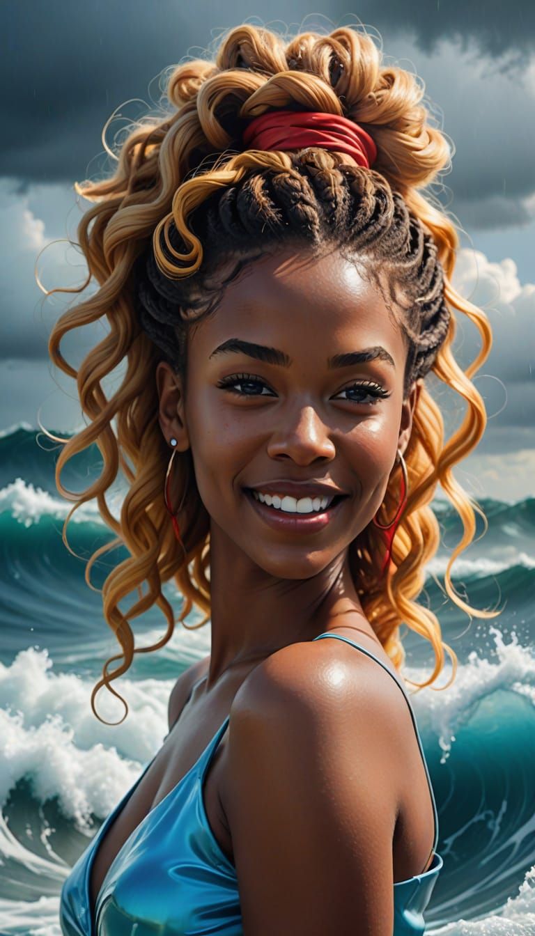 Whimsical Abstract in Fusion Art Style