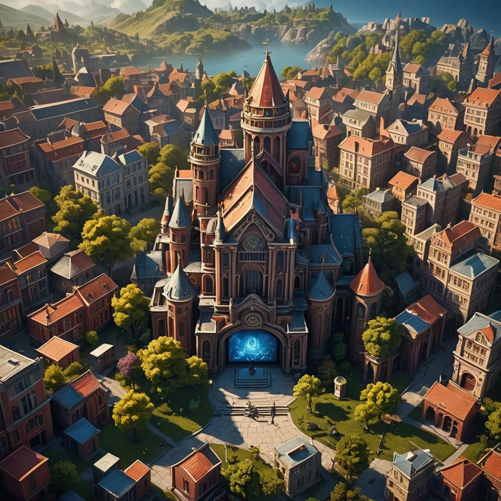 School Software on Computer Screen with Person