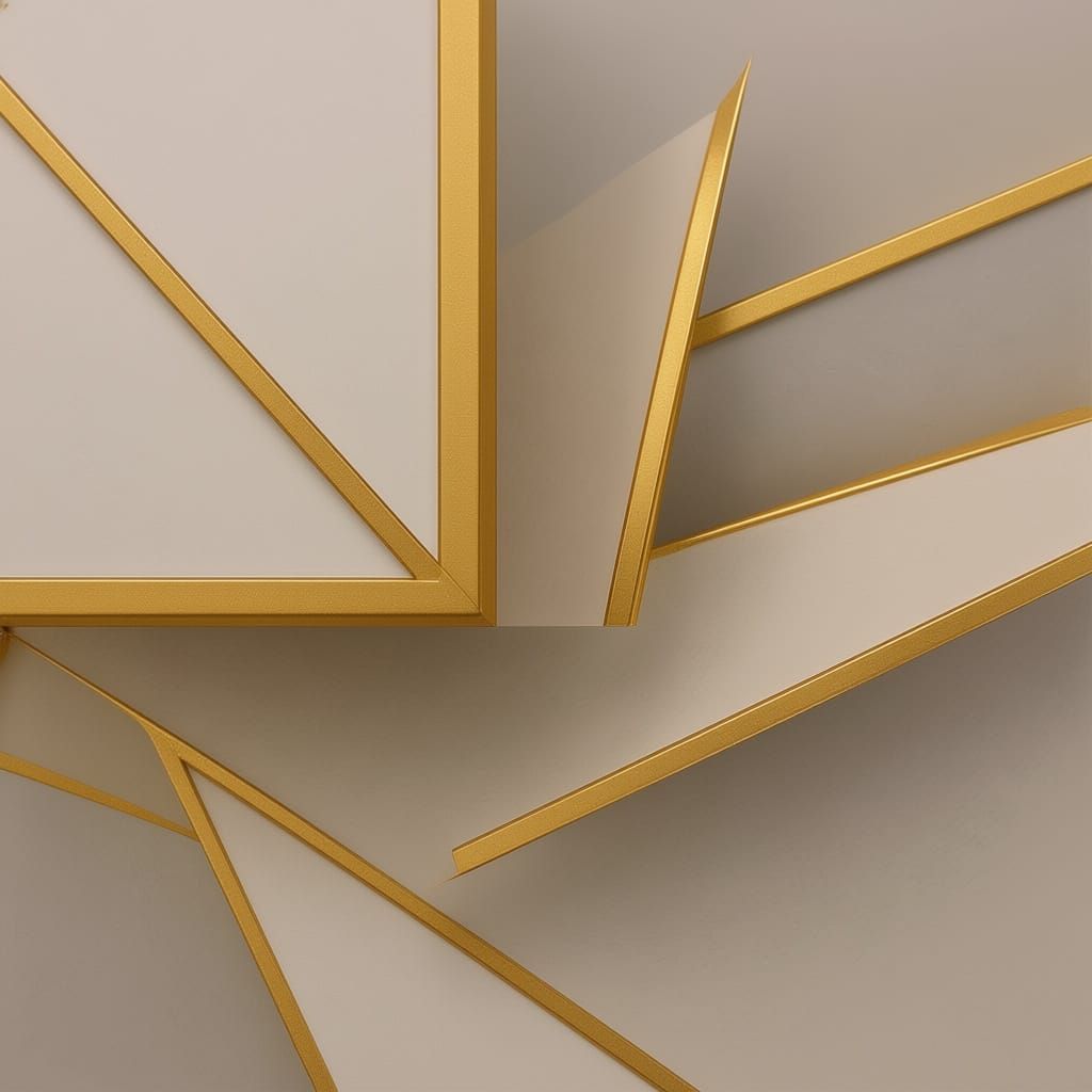 Minimalist Design on Pure White Background