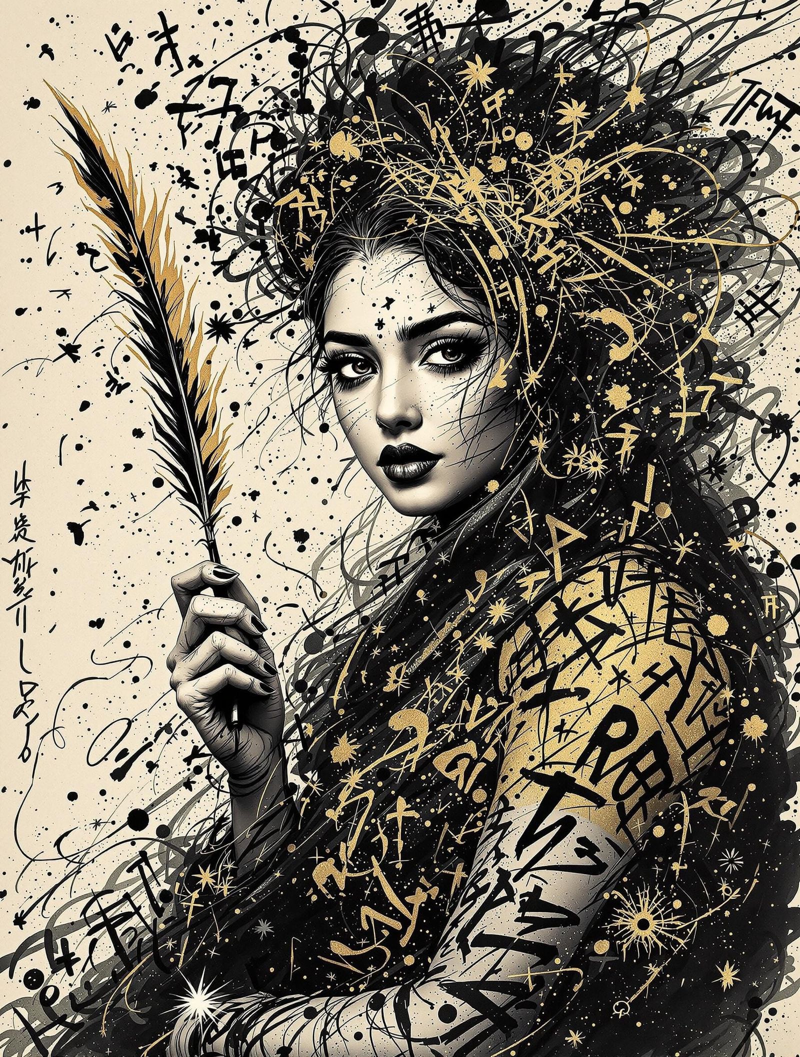 Surreal South Asian Woman Embodies Anxious Rebellion in Call...