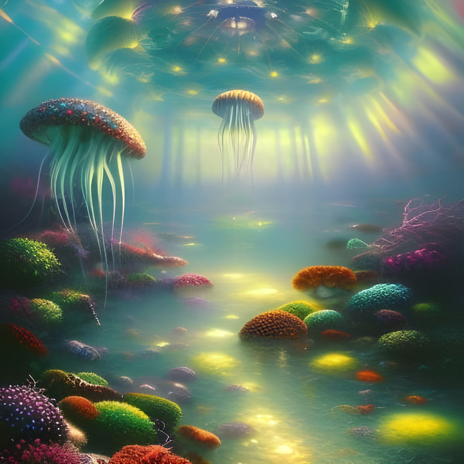 Jellyfish returning to the Jelly-pod