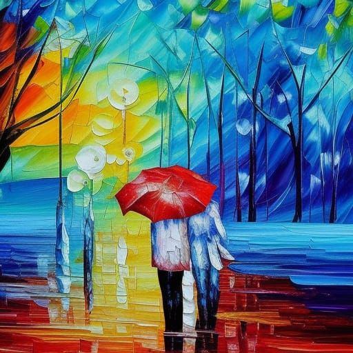 Expressionist Oil Painting of Depression