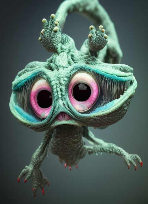 Adorable Creature in Hyperrealistic Digital Art