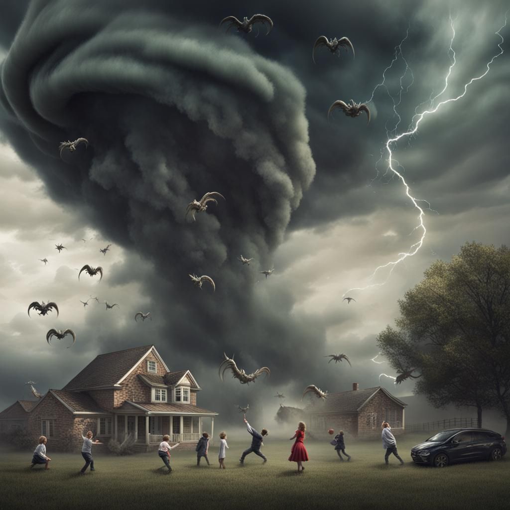 Tornadoes Hurl Monsters and Witches Skyward
