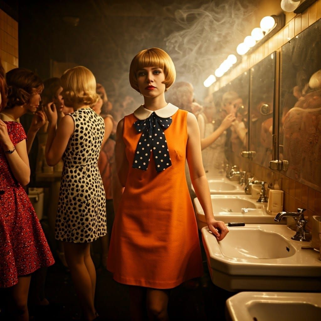 1960s Nightclub Scene in Cinematic Style