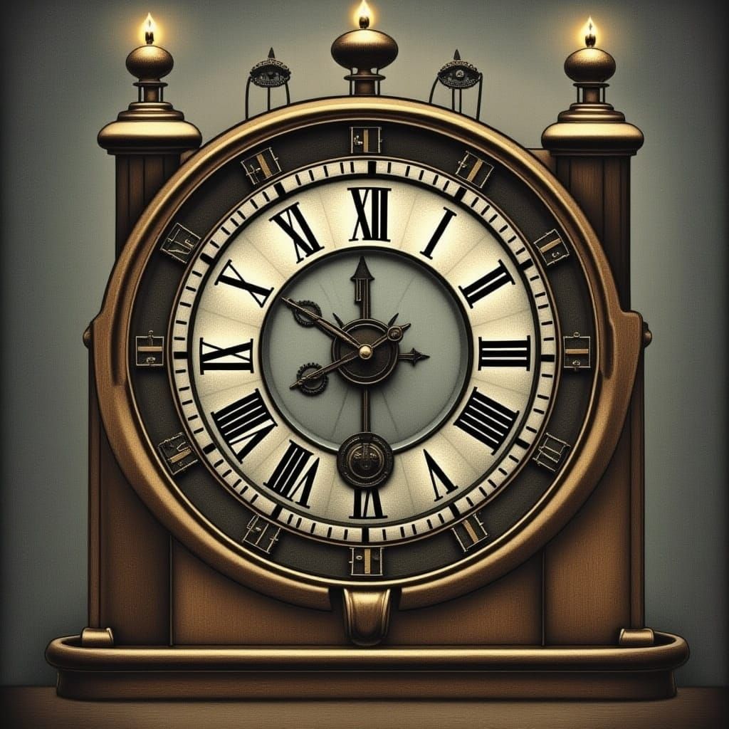 Giant Clock in Nightmare Engine Style