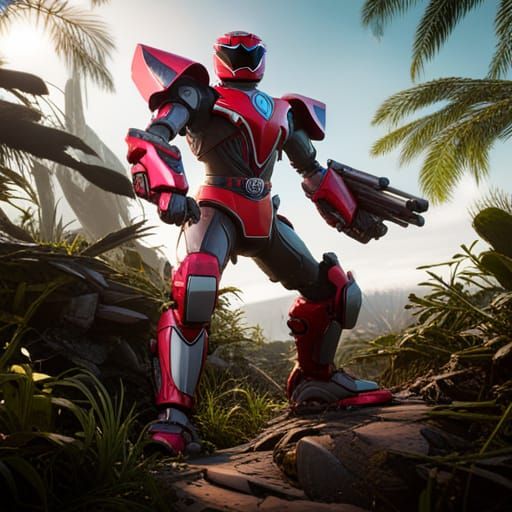 Power Rangers Jungle Fury Mech in Sci-Fi Style