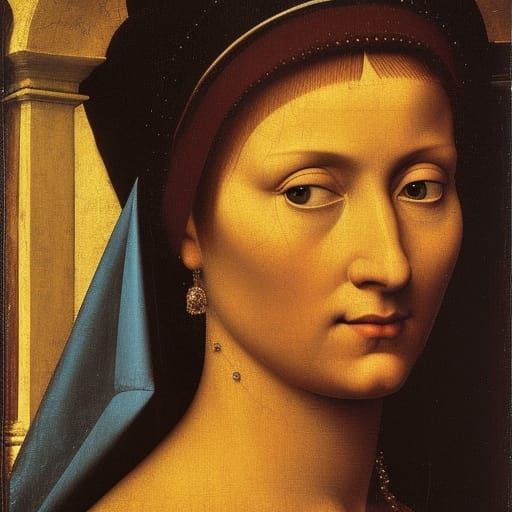 Renaissance Housekeeper Portrait in Oil