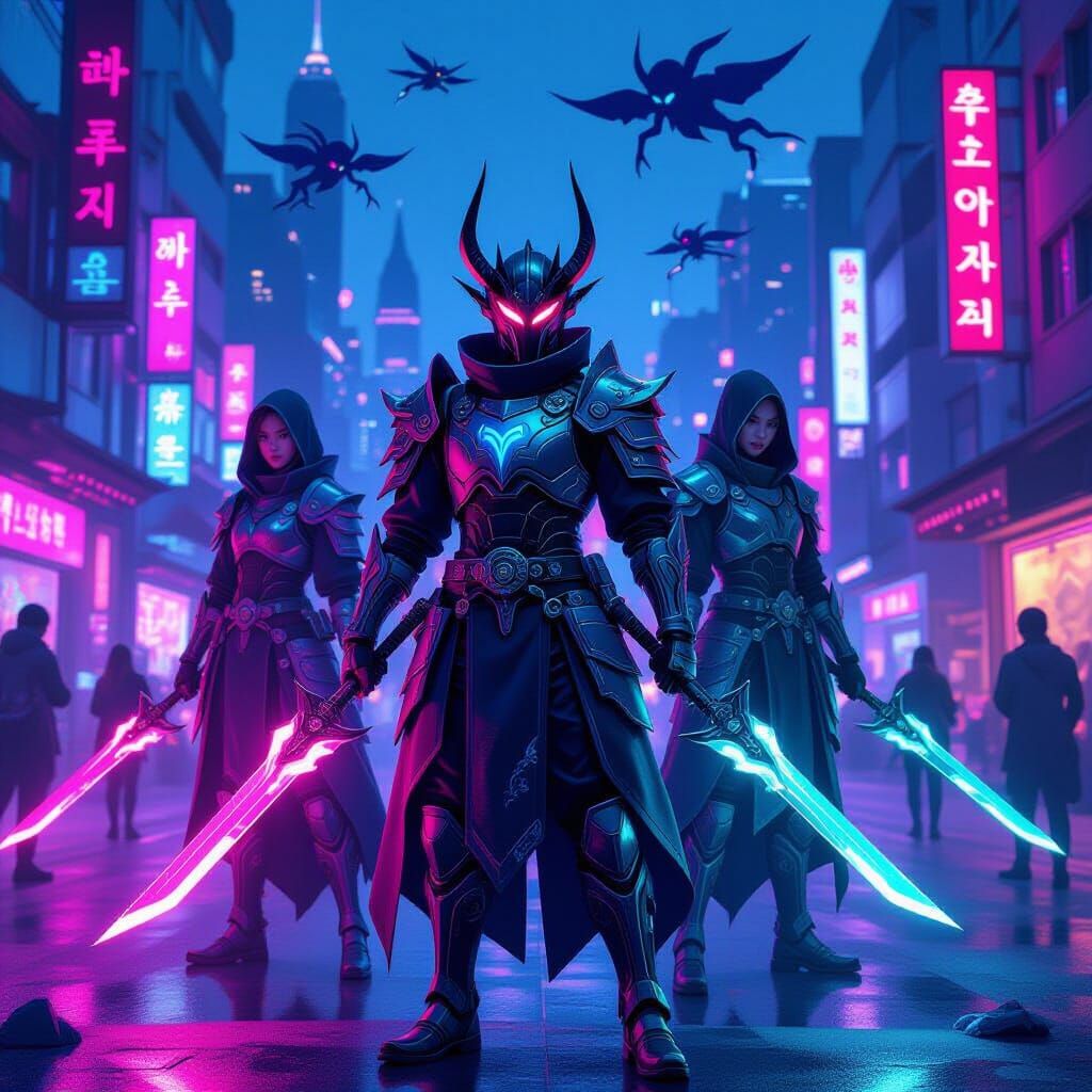 A kpop band of demon hunters