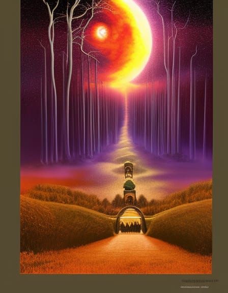 Journey into Serenity: An Intricate, Detailed Image