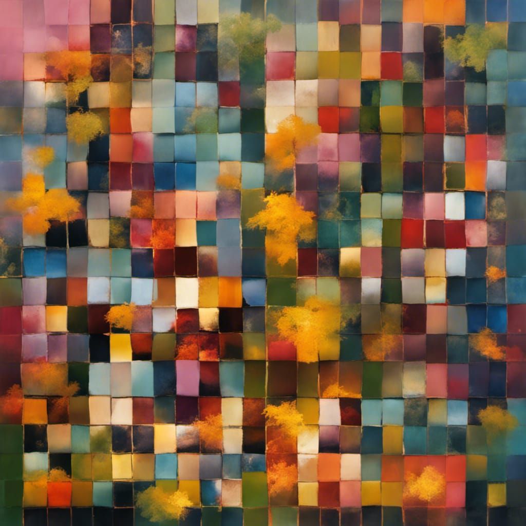 Seasonal Tree in Impressionist Style