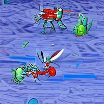 Mr. Krabs vs Robotic Plankton: Duel to the Death