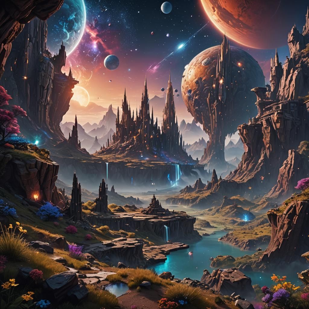 Fantastical Universe Concept Art in 8K Resolution
