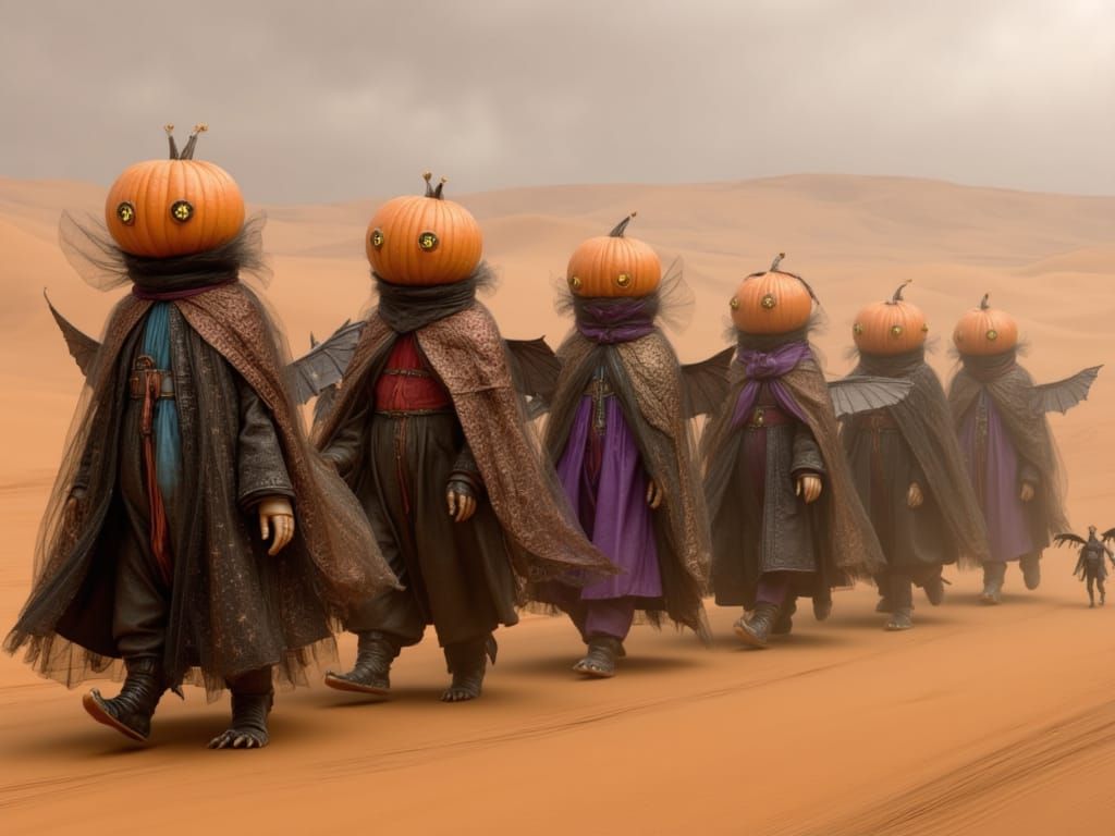 walking through the desert