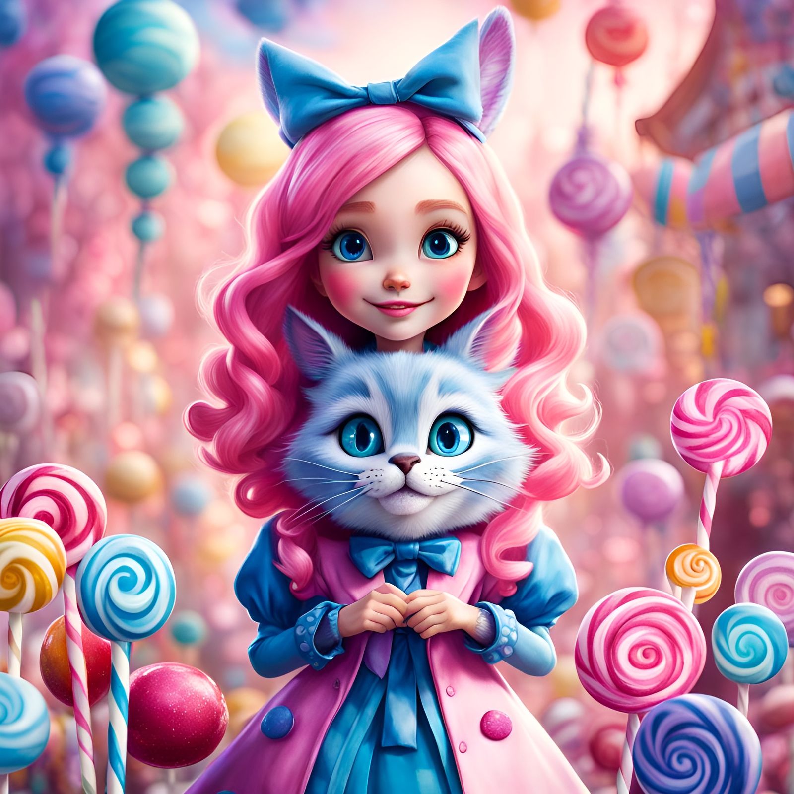 Alice in Candy Land: A Whimsical Pixar Adventure