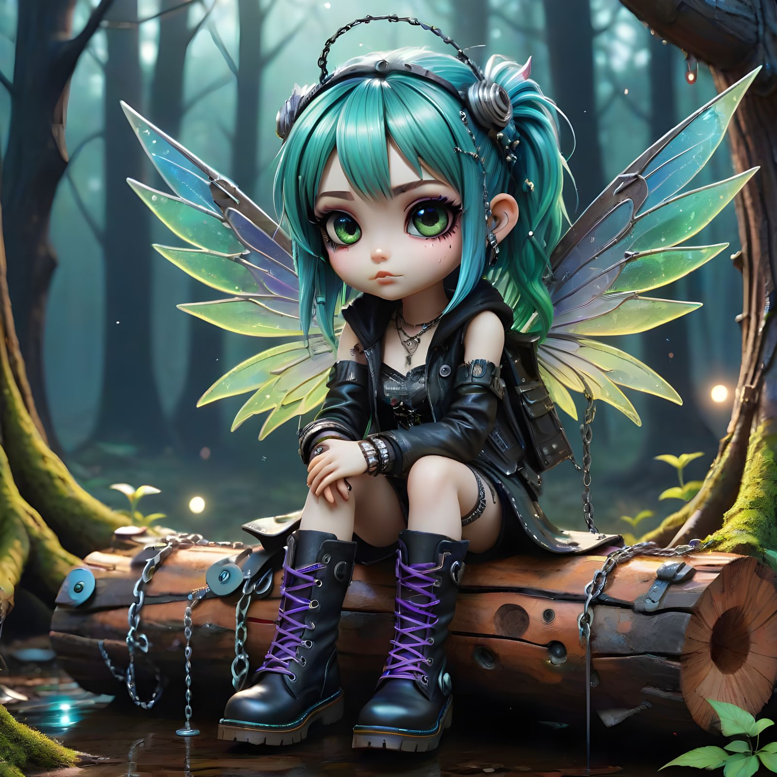 Punk Chibi Cyber Fairy 01