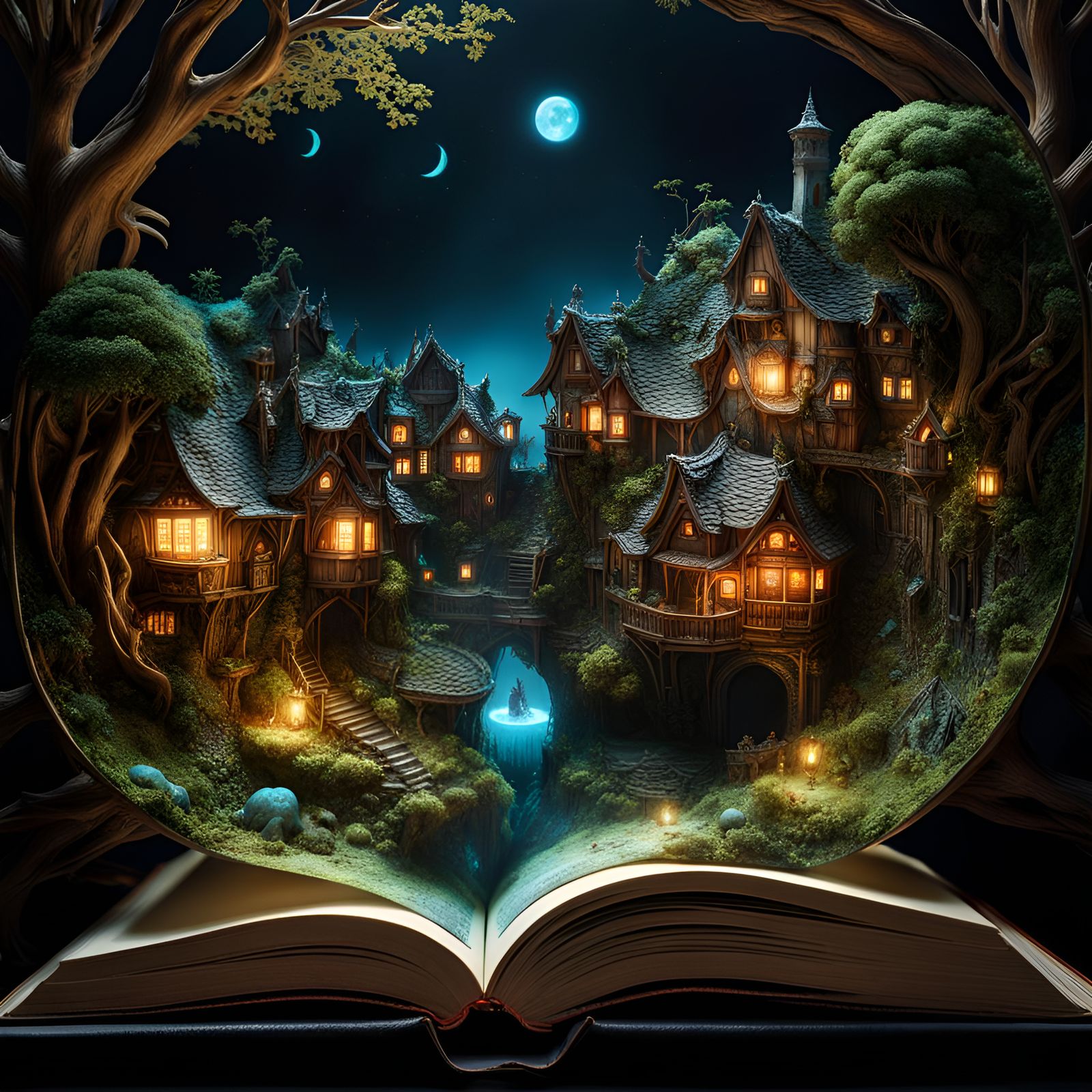 Haunted countryside village