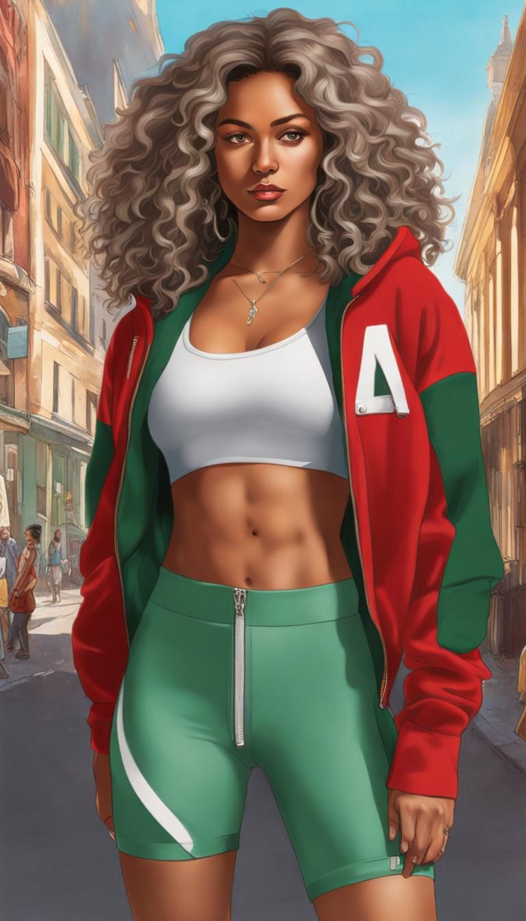 Anime Key Visual of a Stylish Young Woman