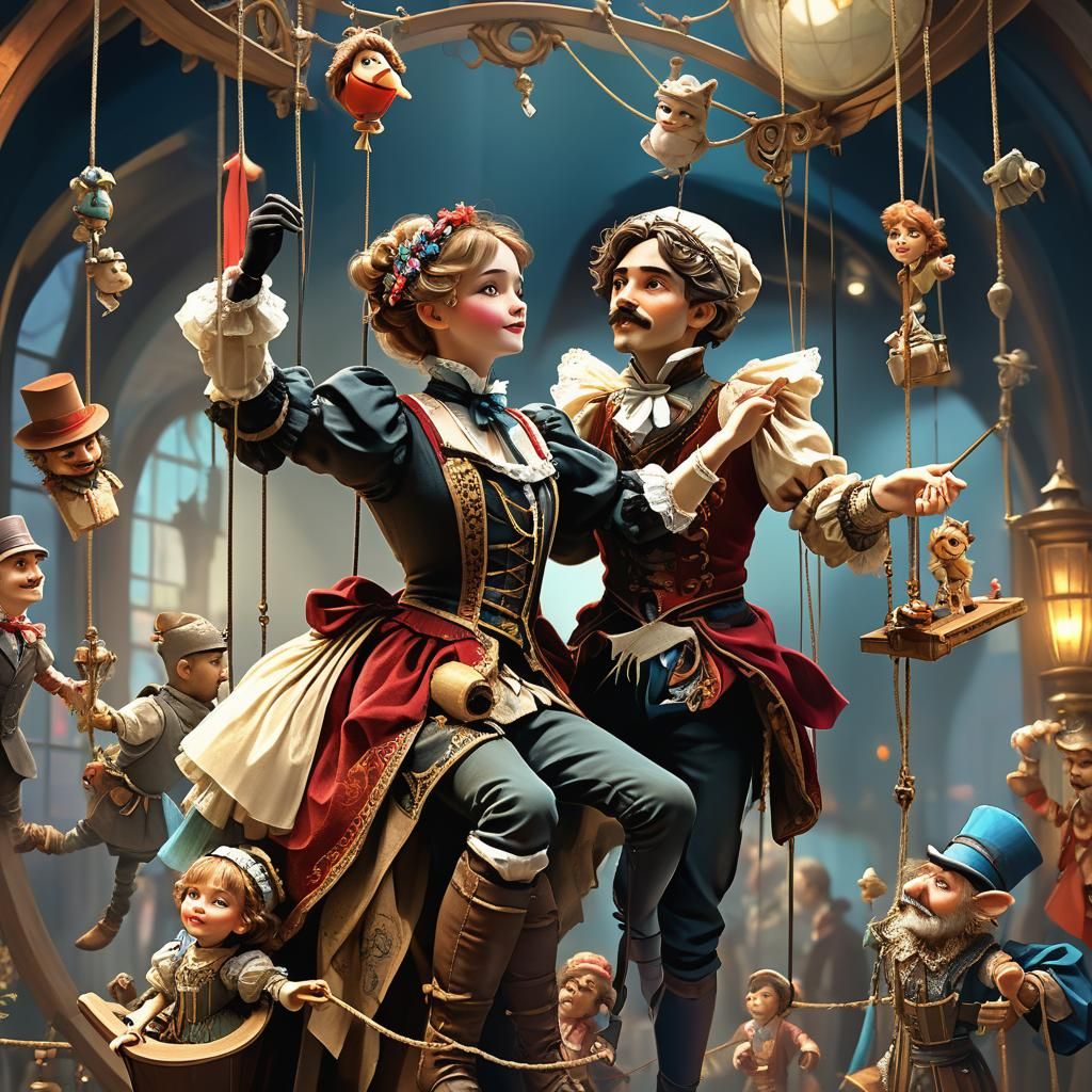 Puppeteer and Marionette Masterpiece in 3D