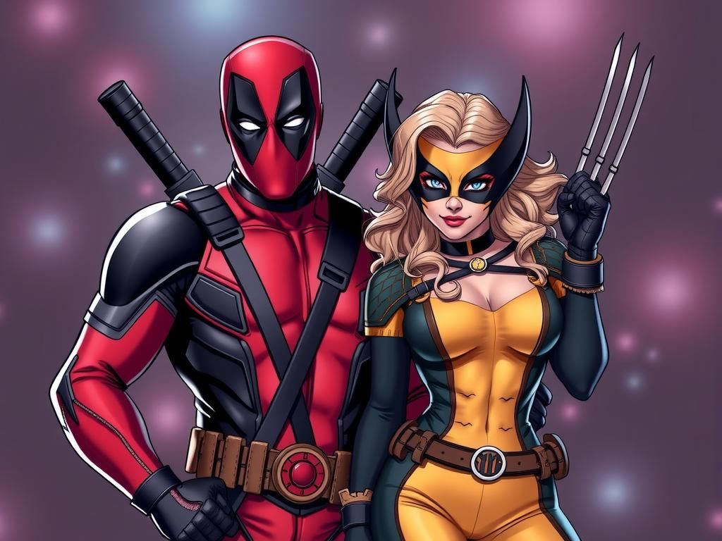 Deadpool & Lady Wolverine