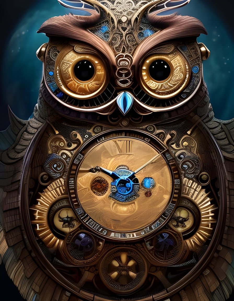 It's Past Ten Owl Clock (Steampunk Monday, Work #6)