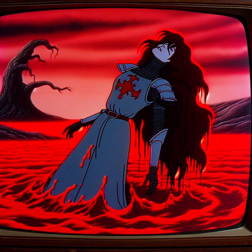 Dazed Knight in Crimson Twilight