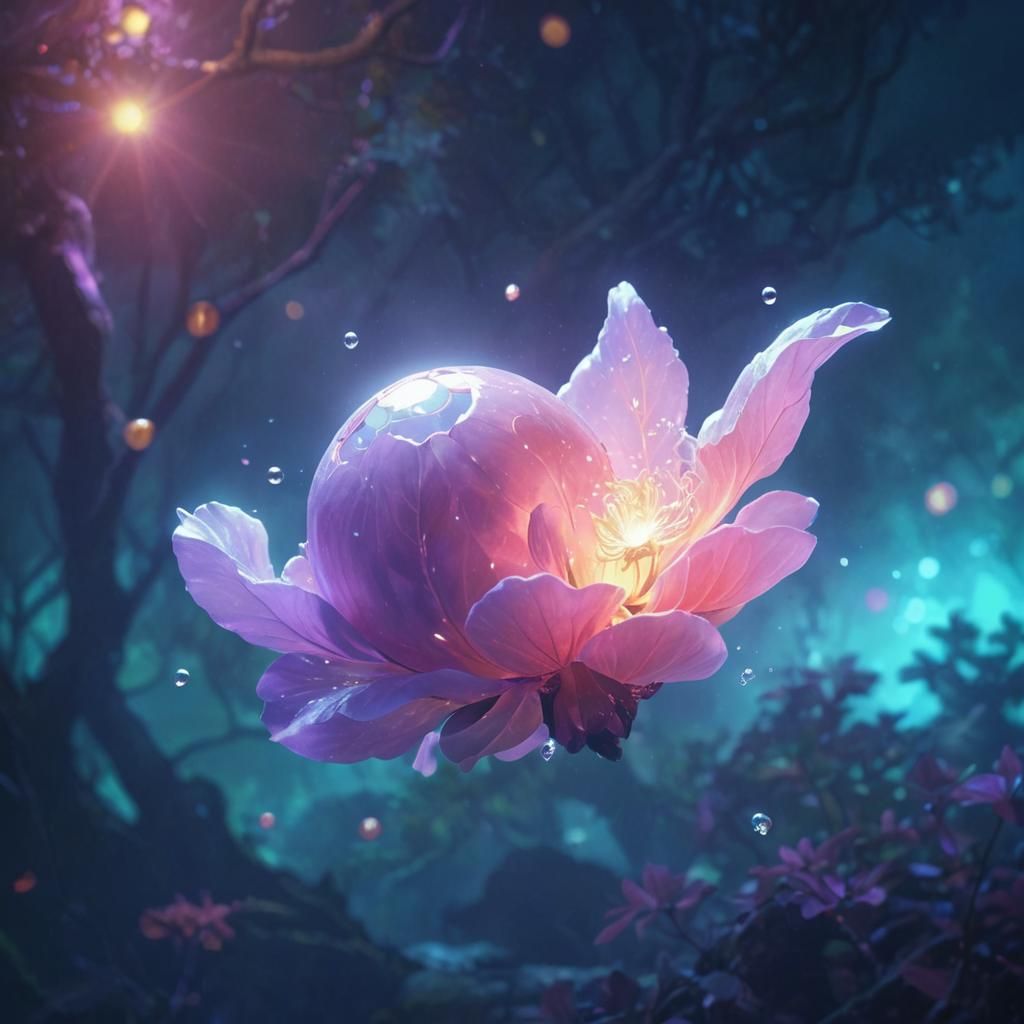 Mystical Floating Garden with Heroes: Digital Concept Art