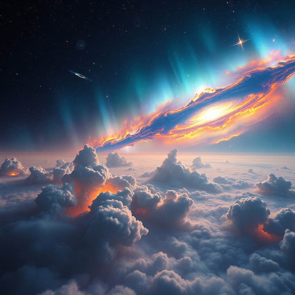 Sweeping Galaxy Vista as Matte Painting in 8k