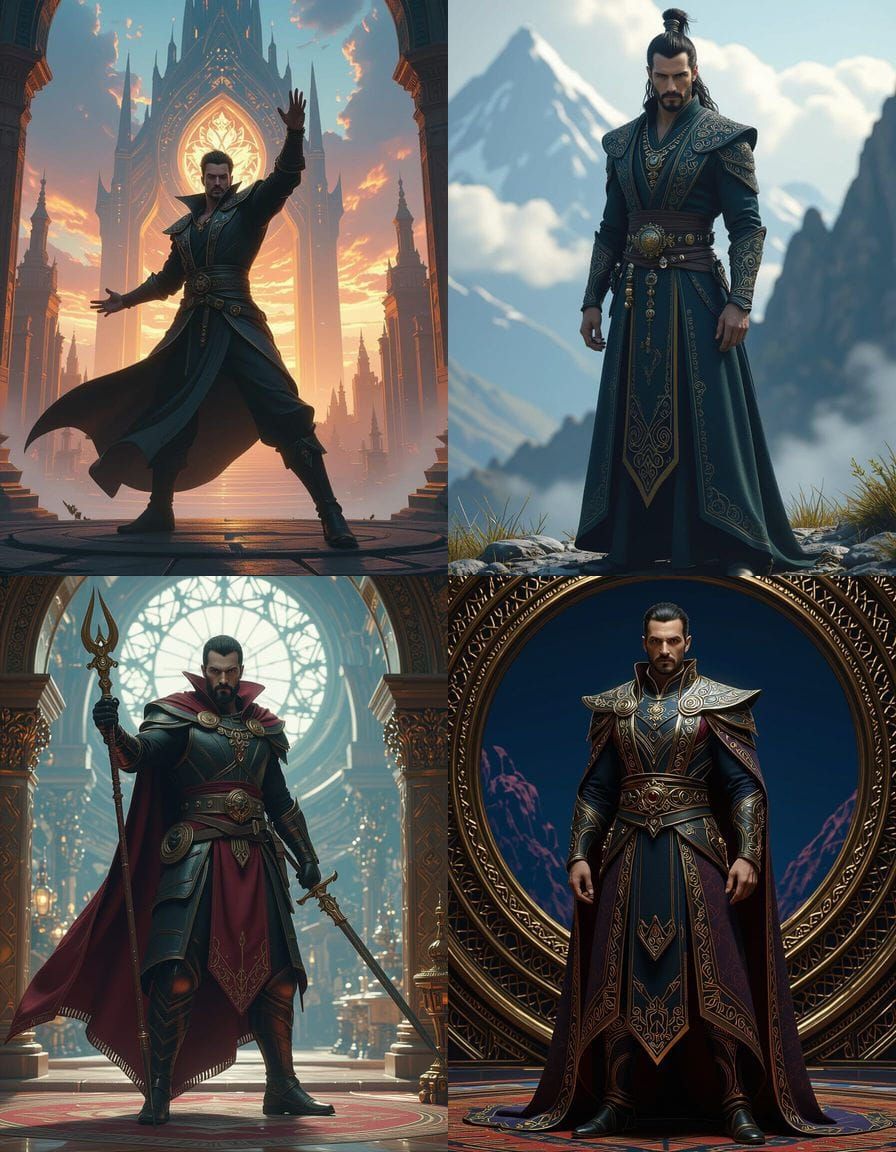 Photorealistic Male Wishmaster Concept Art in 8k