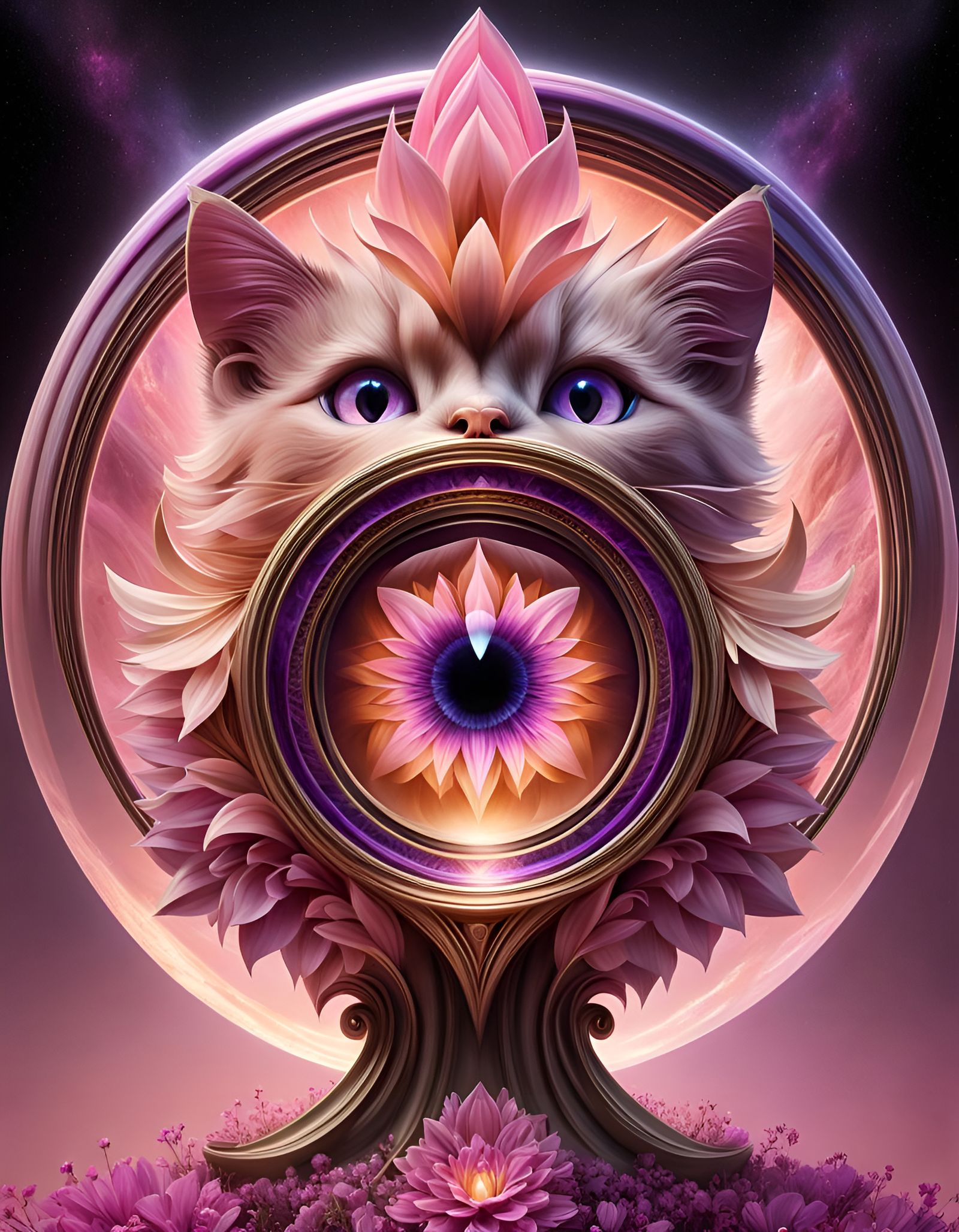 Magical Portal Shaped Like a Cat's Eye
