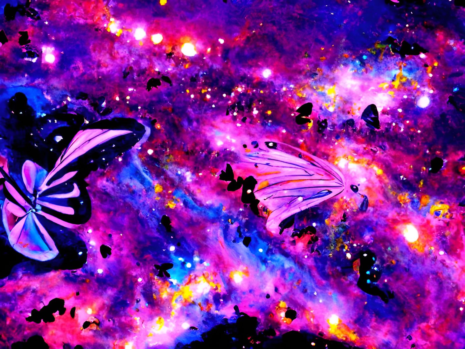 Galactic Butterfly: A Cosmic Space Scape