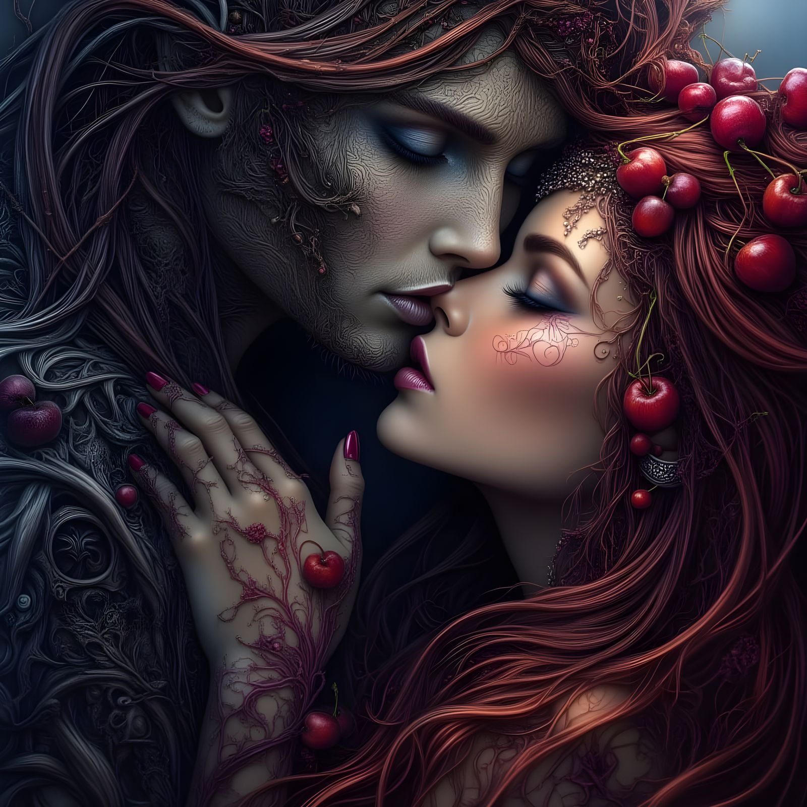 Bohemian Lover Tastes Cherry and Blood in Dark Fantasy