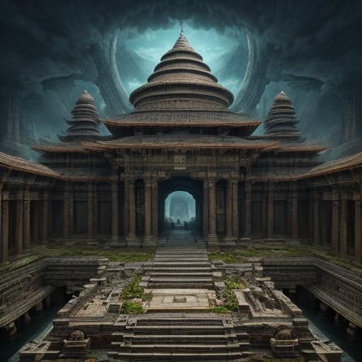 Epic Digital Painting of Ancient Wisdom