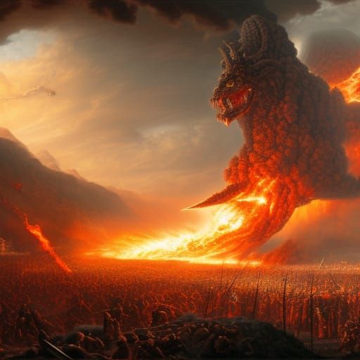 God vs Satan: Armageddon Clash in Hell