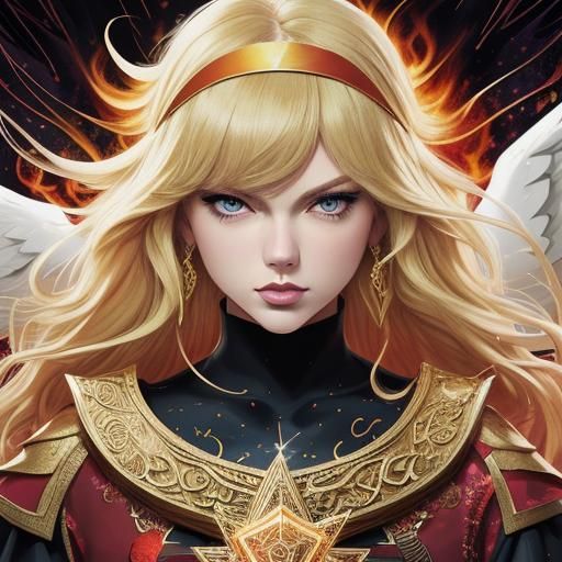 Phoenix Pop Star in Manga Anime Style