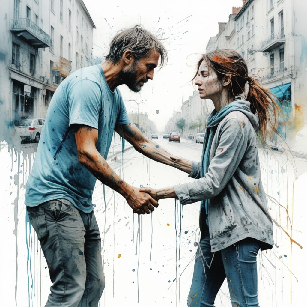 Kindness in Action: Stranger Helps Fallen Woman