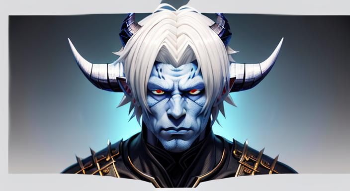 Anime Style Cold Wight Demon Concept Art