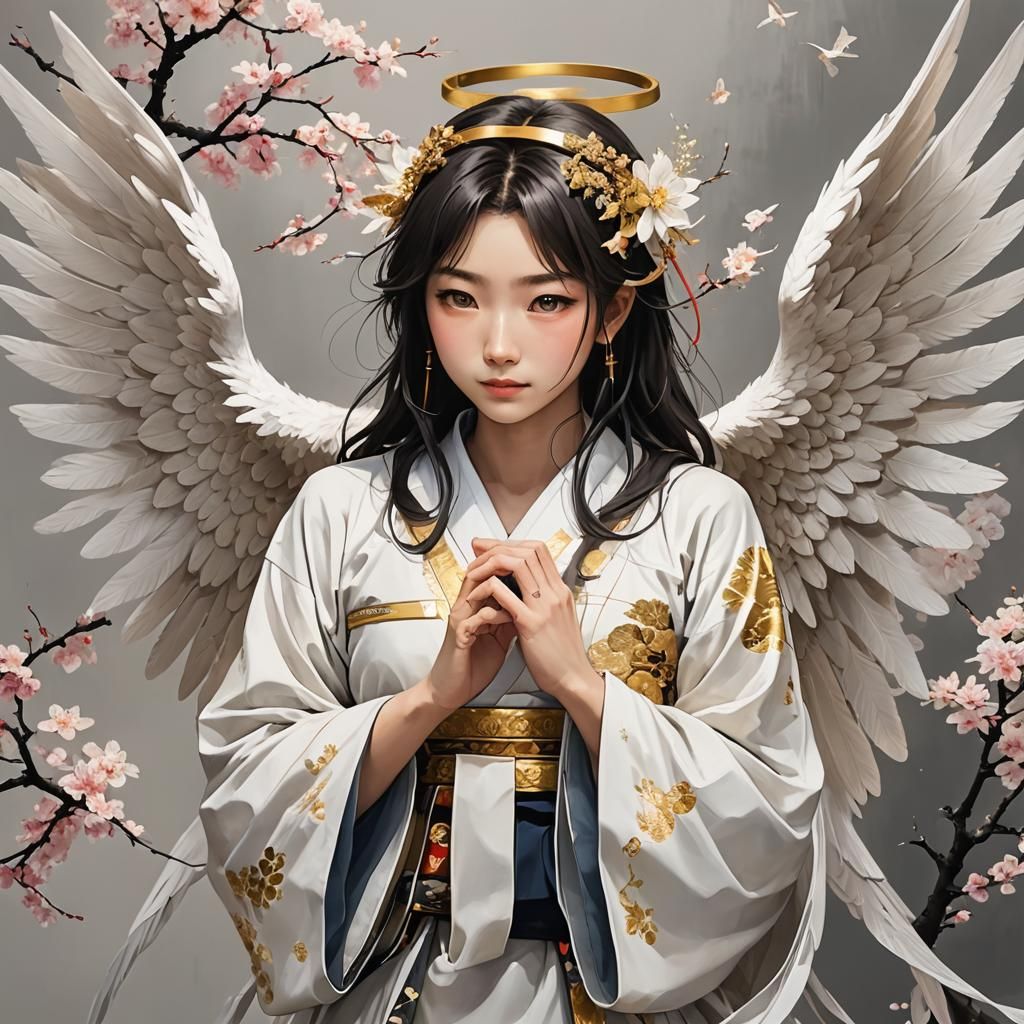 Japanese Angel Rendered by AI