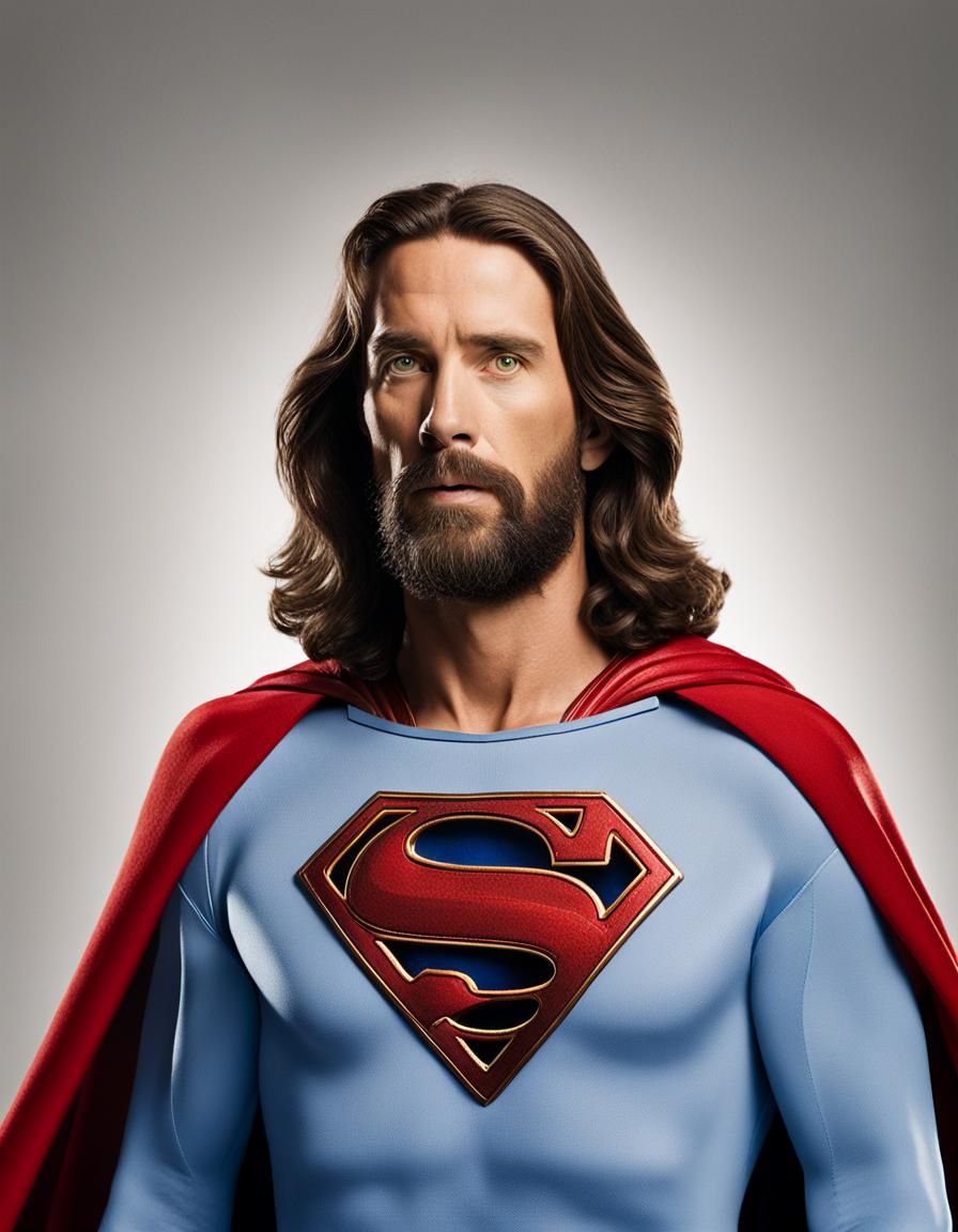 Jesus Christ as Superman: Professional Studio Portrait