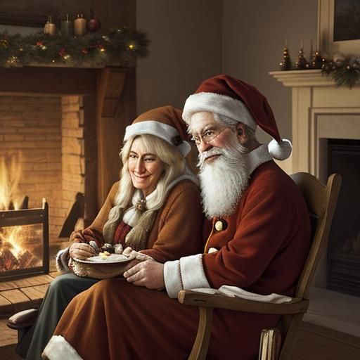 Santa and Mrs Claus