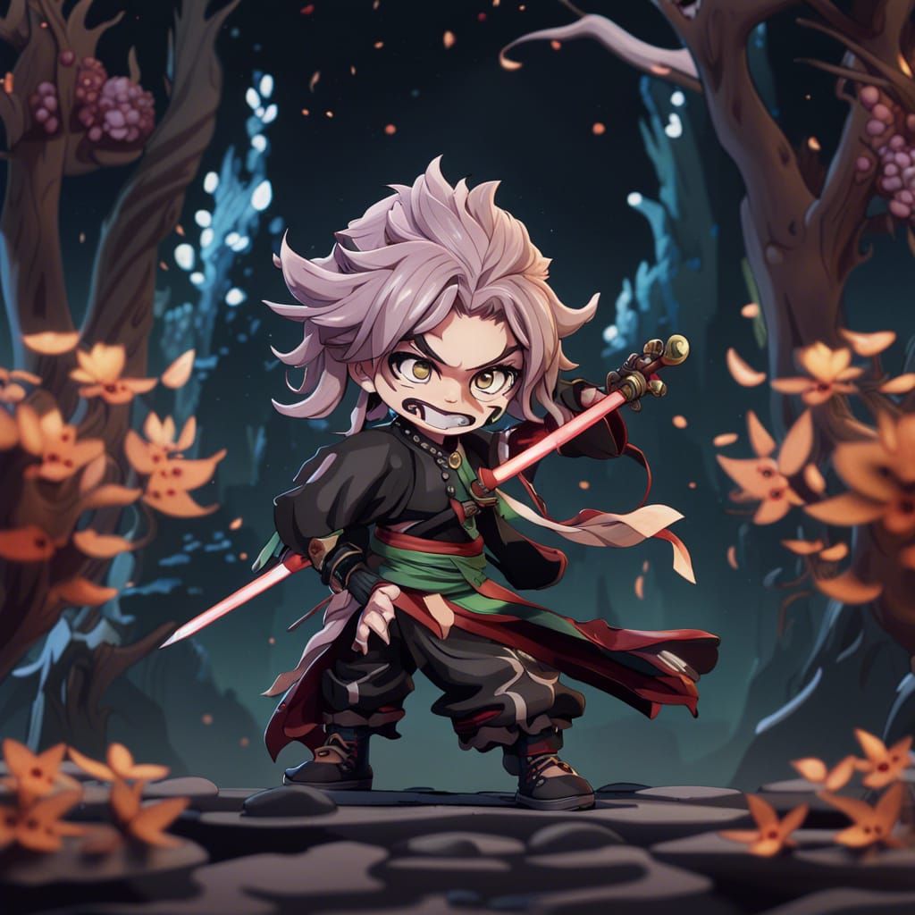 Chibi Muichiro Tokito from Demon Slayer