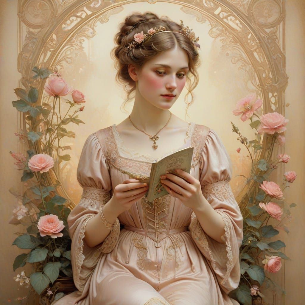 Victorian Romance Valentine's Day Card