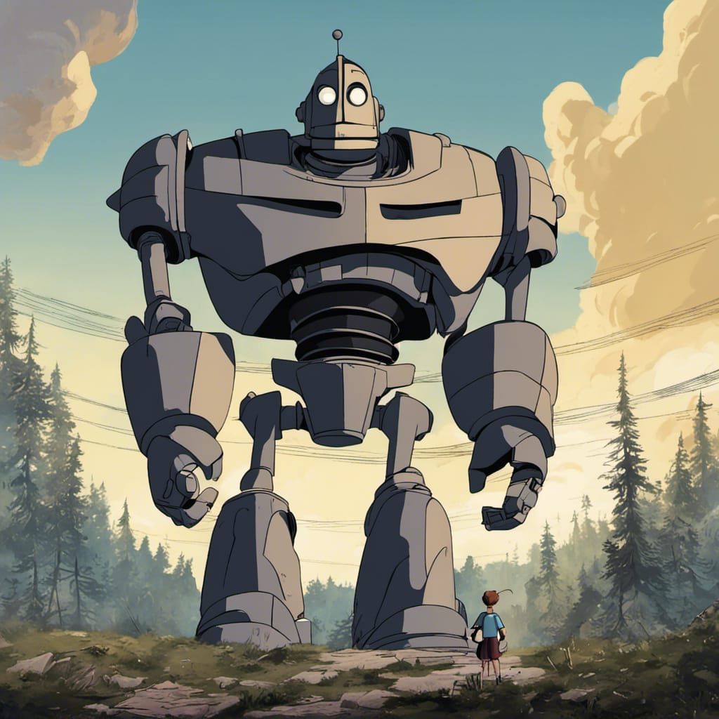 Stylized Image of the Iron Giant