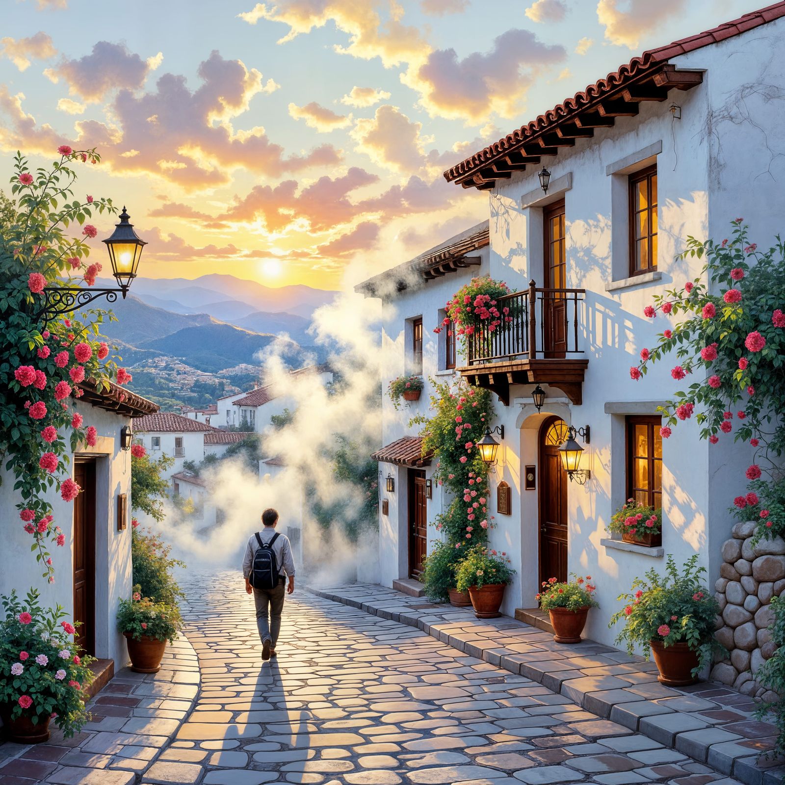 Ethereal Baja Hotel Arrival at Golden Hour