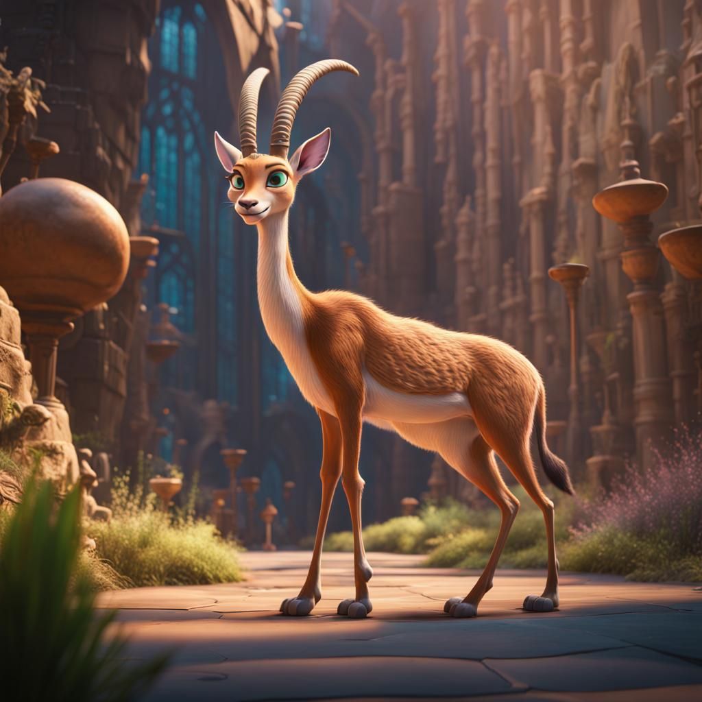 Zootopia Gazelle: Detailed Fantasy Concept Art